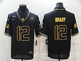 Nike Buccaneers 12 Tom Brady Black Gold 2020 Salute To Service Limited Jersey,baseball caps,new era cap wholesale,wholesale hats